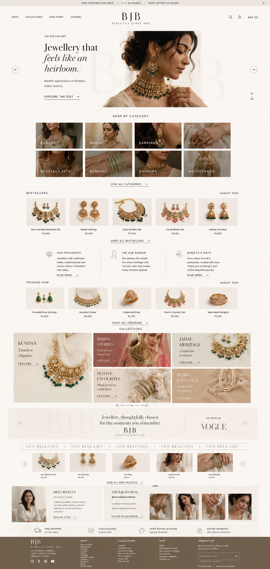 Homepage concept